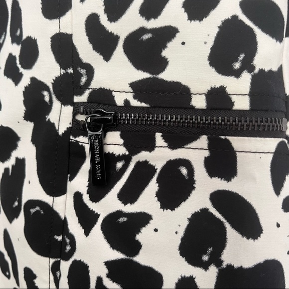 Michael Kors White/Black Abstract Print Sheath Dress - Picture 12 of 14